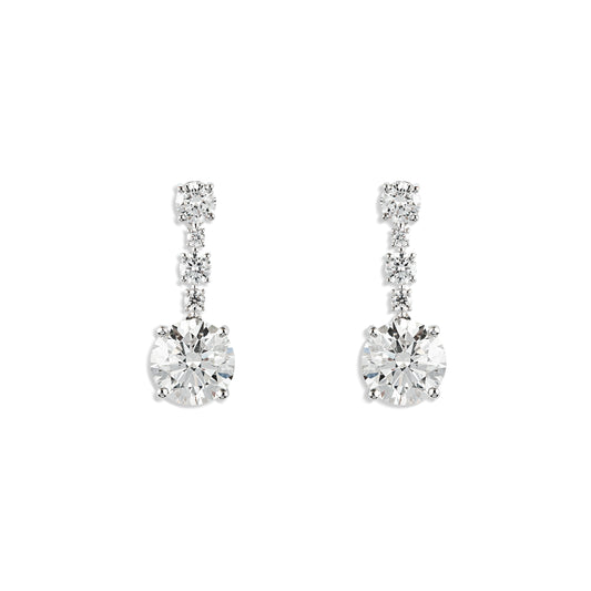 Round Brilliance Drop Earrings