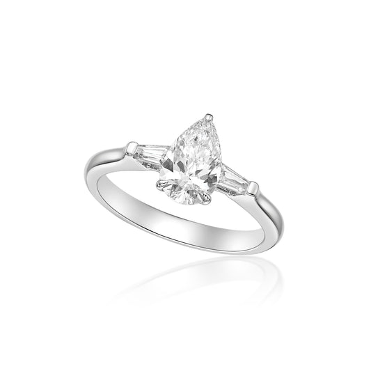 Pear Trio Diamond Ring-NEW