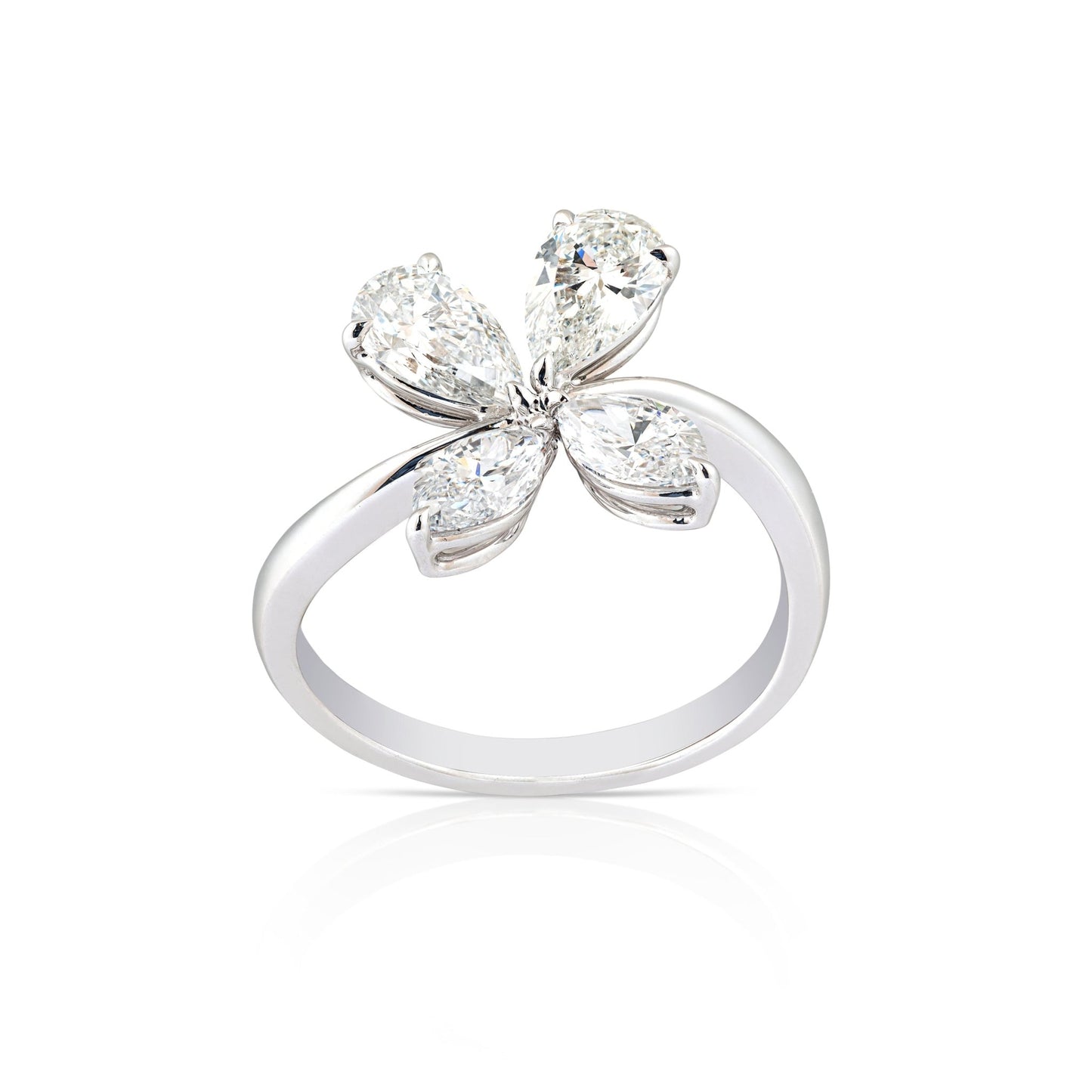 Diamond Ring: Marquise and Pear - Shaped Brilliance - ETERNAL JEWEL