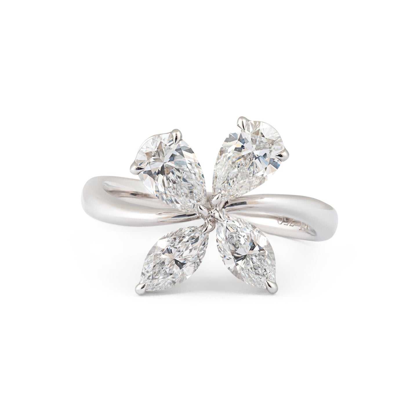 Diamond Ring: Marquise and Pear - Shaped Brilliance - ETERNAL JEWEL