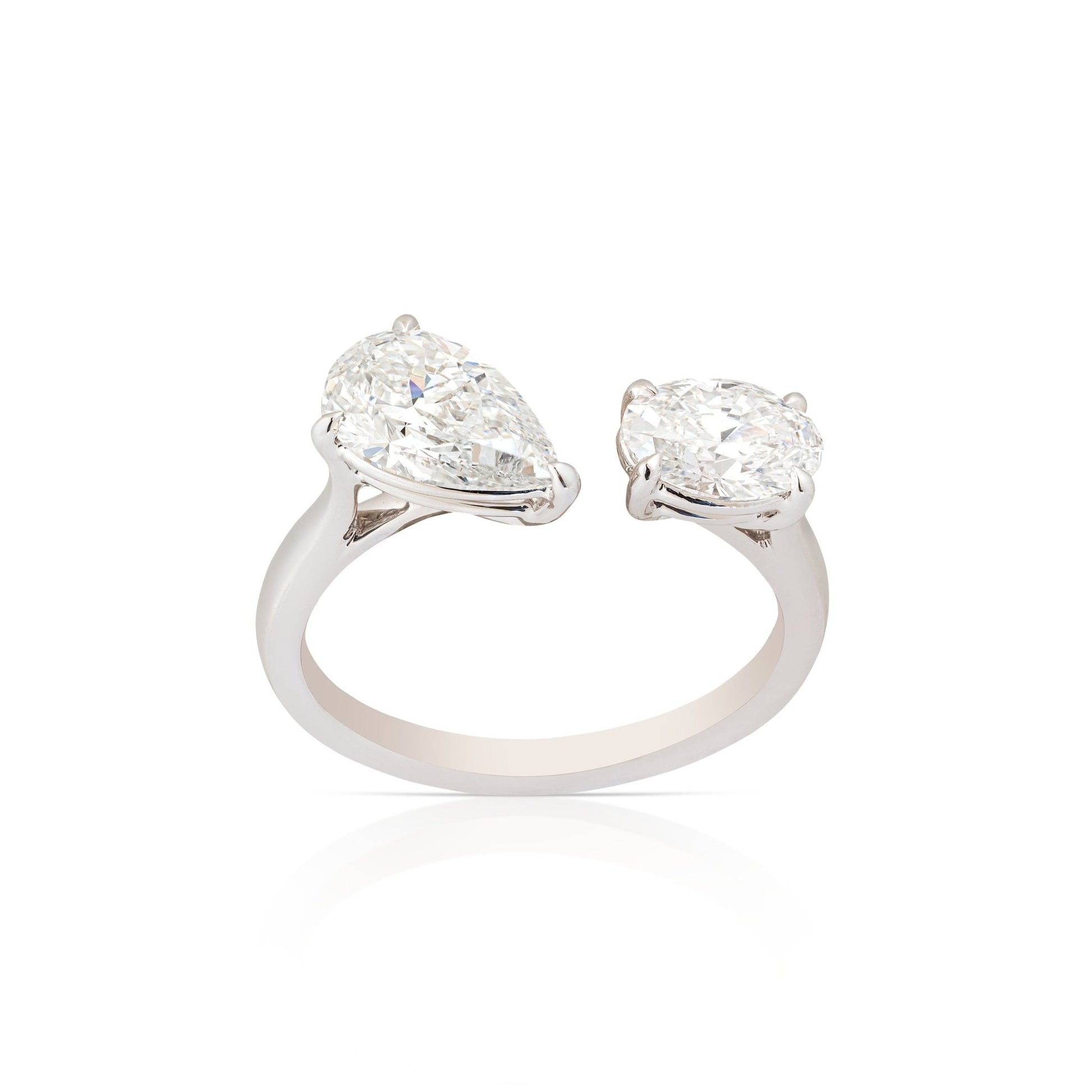 Diamond Ring: Open Design Brilliance - ETERNAL JEWEL