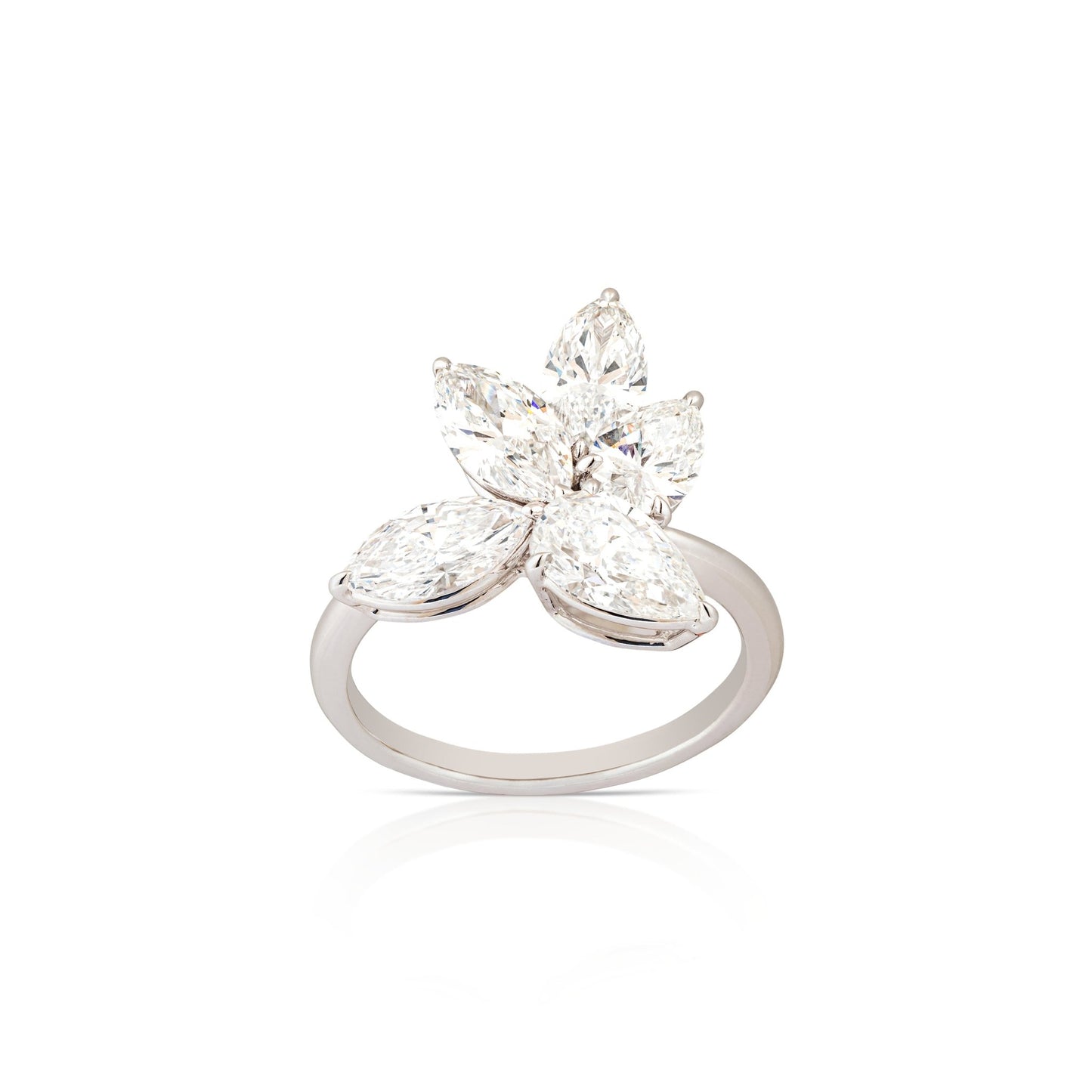 Triple Marquise & Pear Diamond Ring - ETERNAL JEWEL