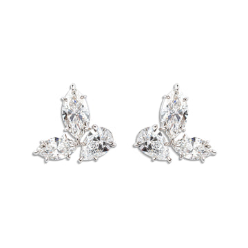 Elegant Diamond Earrings: Marquise & Pear