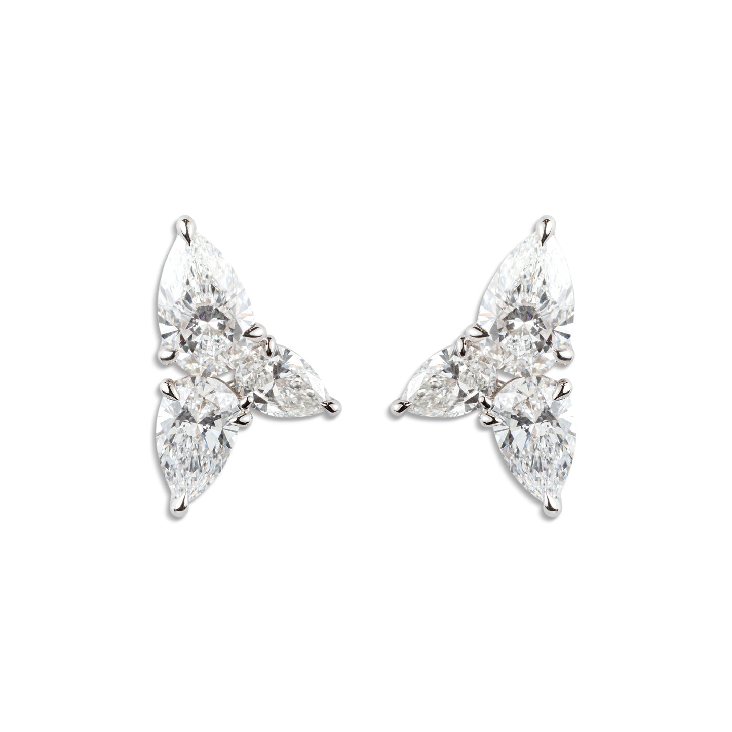 Exquisite Pear-Shaped Diamond Earrings