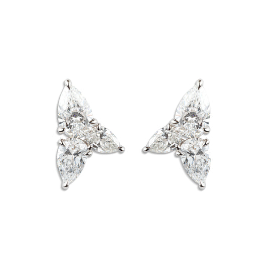Exquisite Pear-Shaped Diamond Earrings