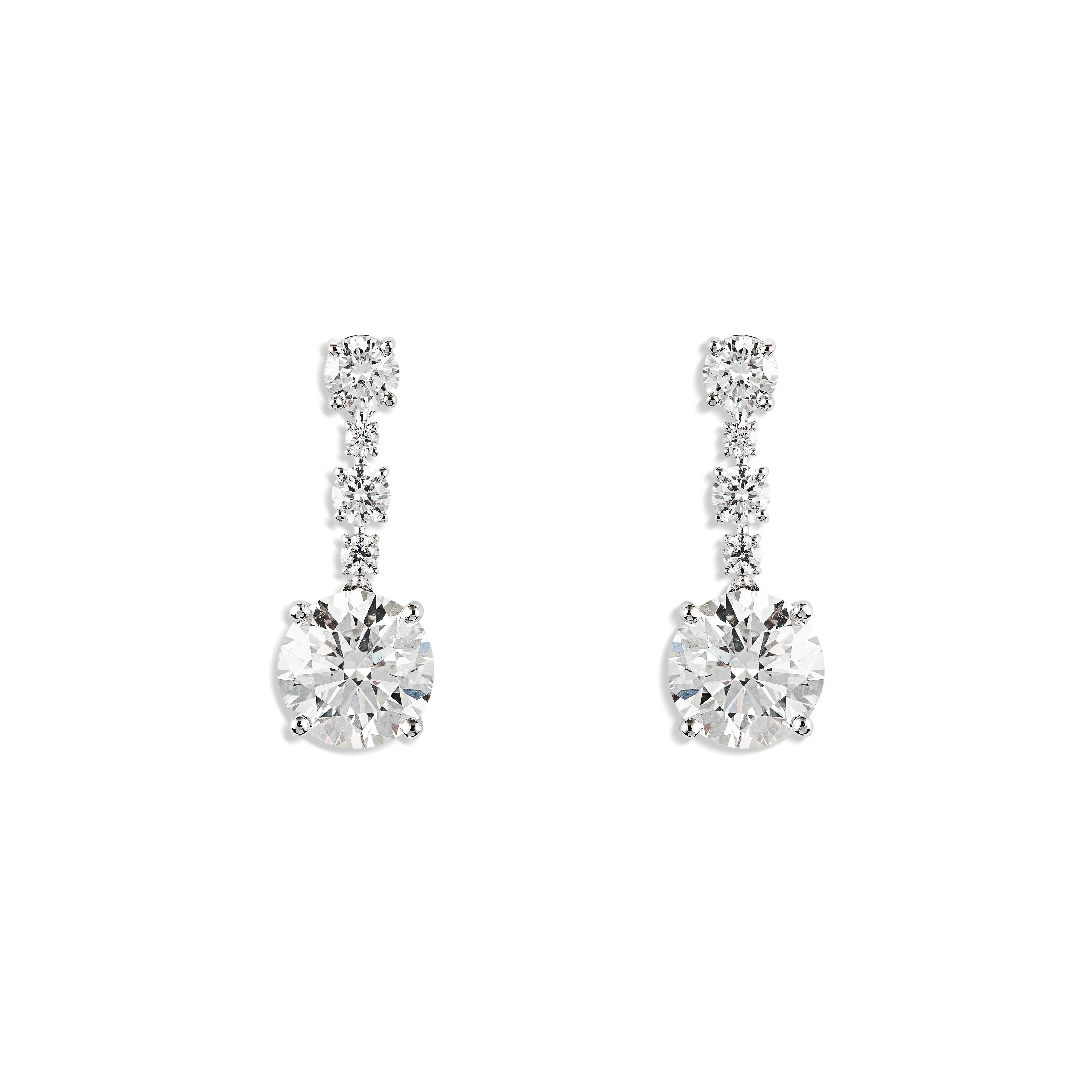 Round Brilliance Drop Earrings