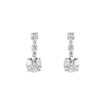 Round Brilliance Drop Earrings