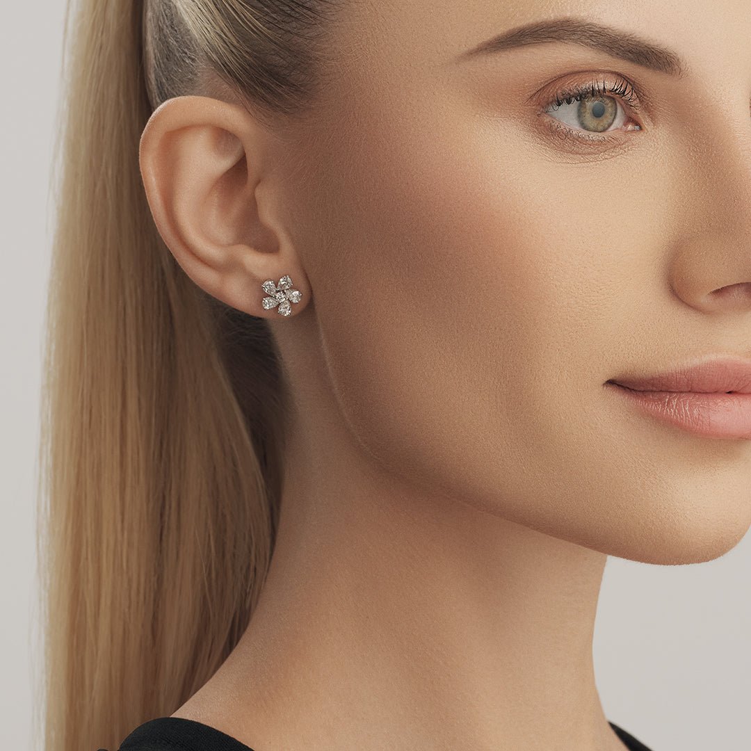 Adorn yourself with our exquisite Diamond Earrings, crafted to perfection to illuminate your style with timeless elegance and unparalleled sparkle. - ETERNAL JEWEL