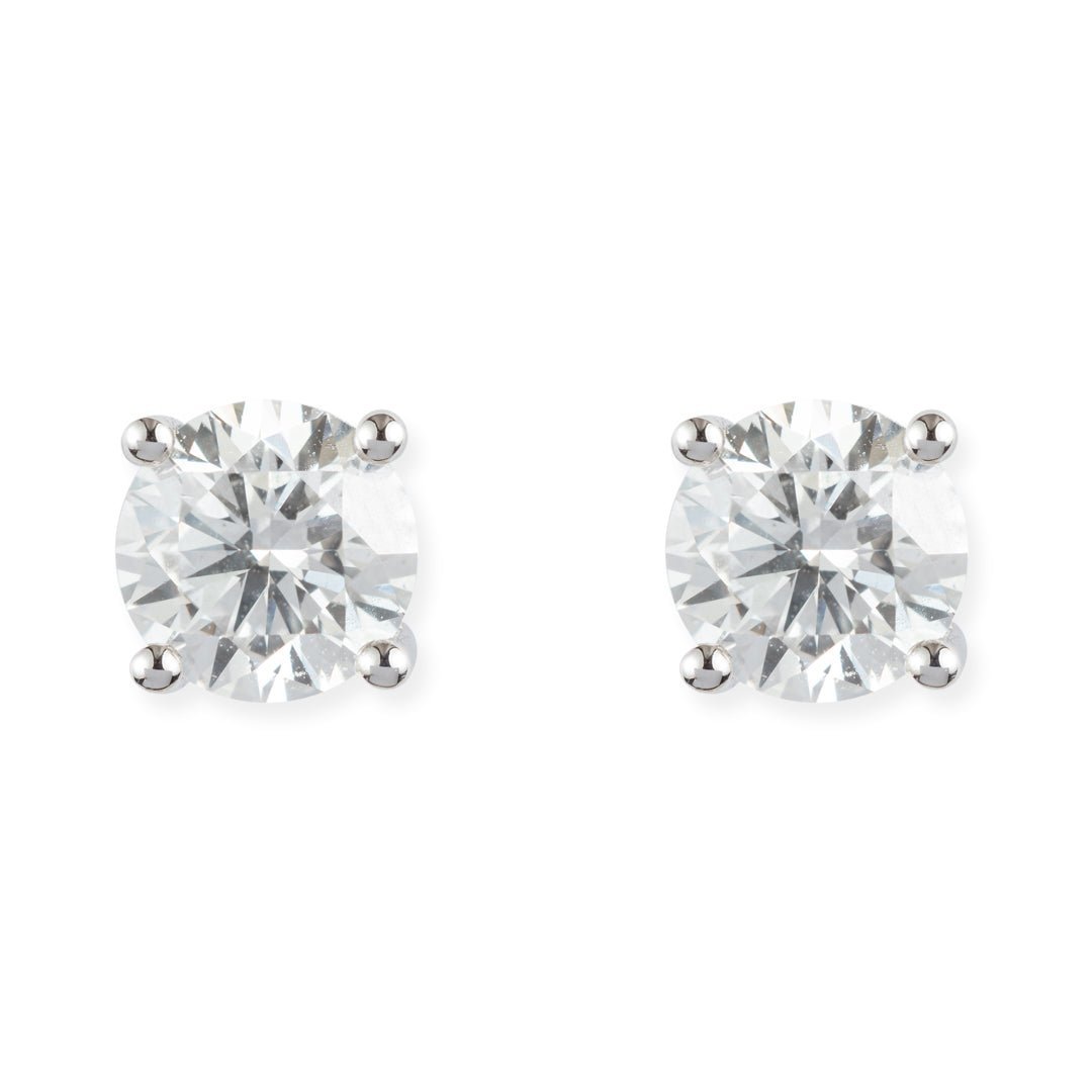 Classic Diamond Stud Earrings - ETERNAL JEWEL