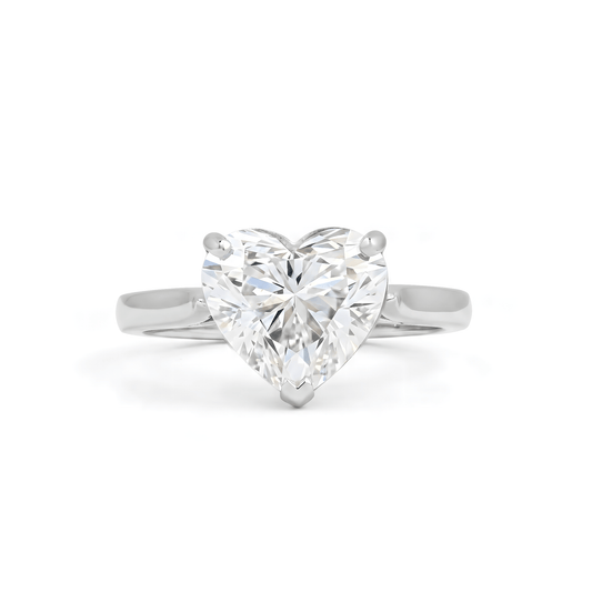 Classic Heart Cut Solitaire Ring - ETERNAL JEWEL