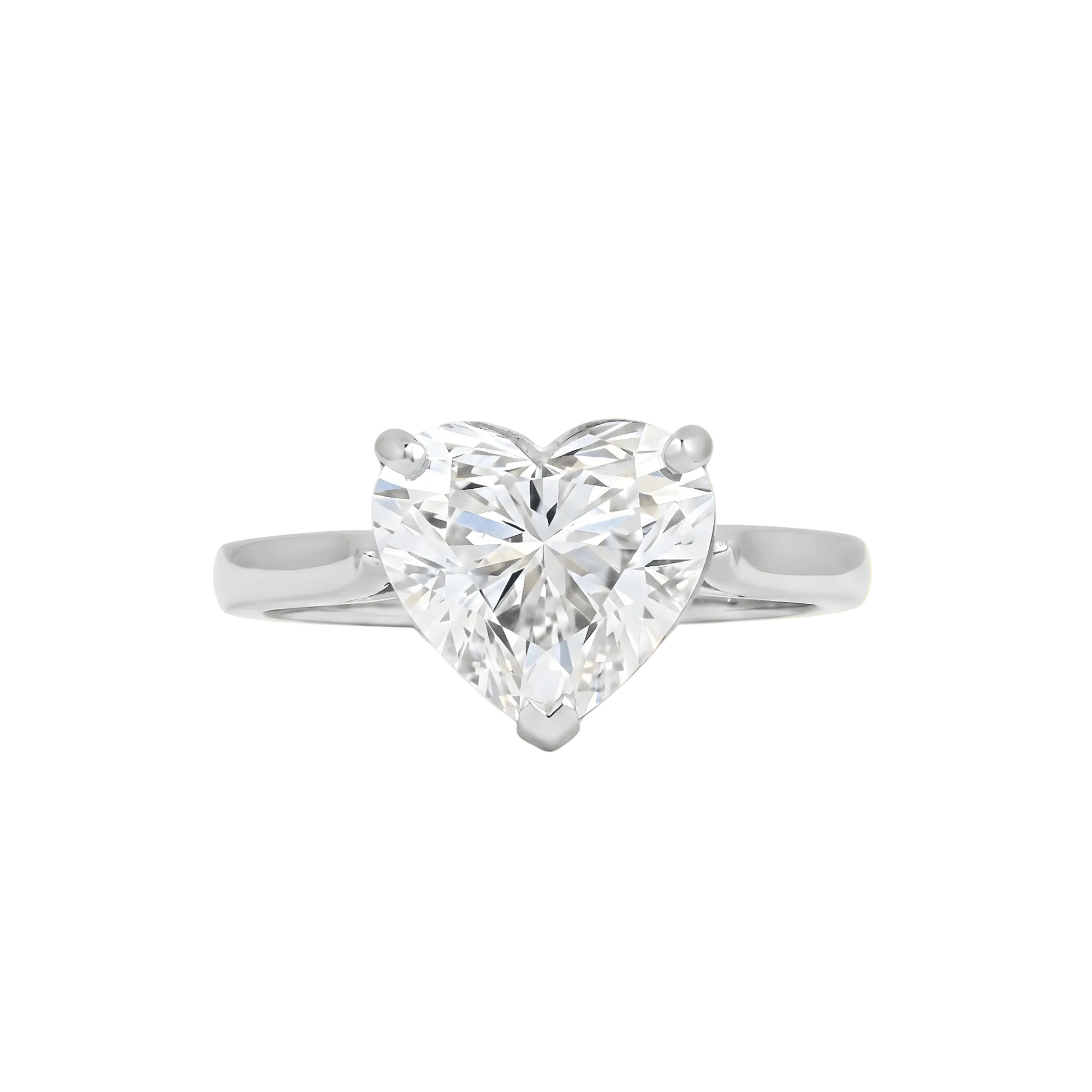 Classic Heart Cut Solitaire Ring - ETERNAL JEWEL