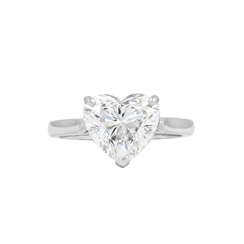 Classic Heart Cut Solitaire Ring - ETERNAL JEWEL