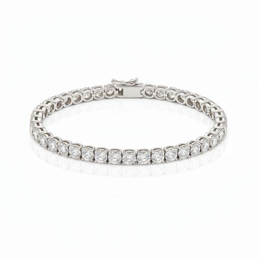 Classic round brilliance tennis bracelet - ETERNAL JEWEL