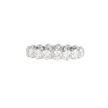 Classic Round Diamond White Gold Eternity Band - ETERNAL JEWEL