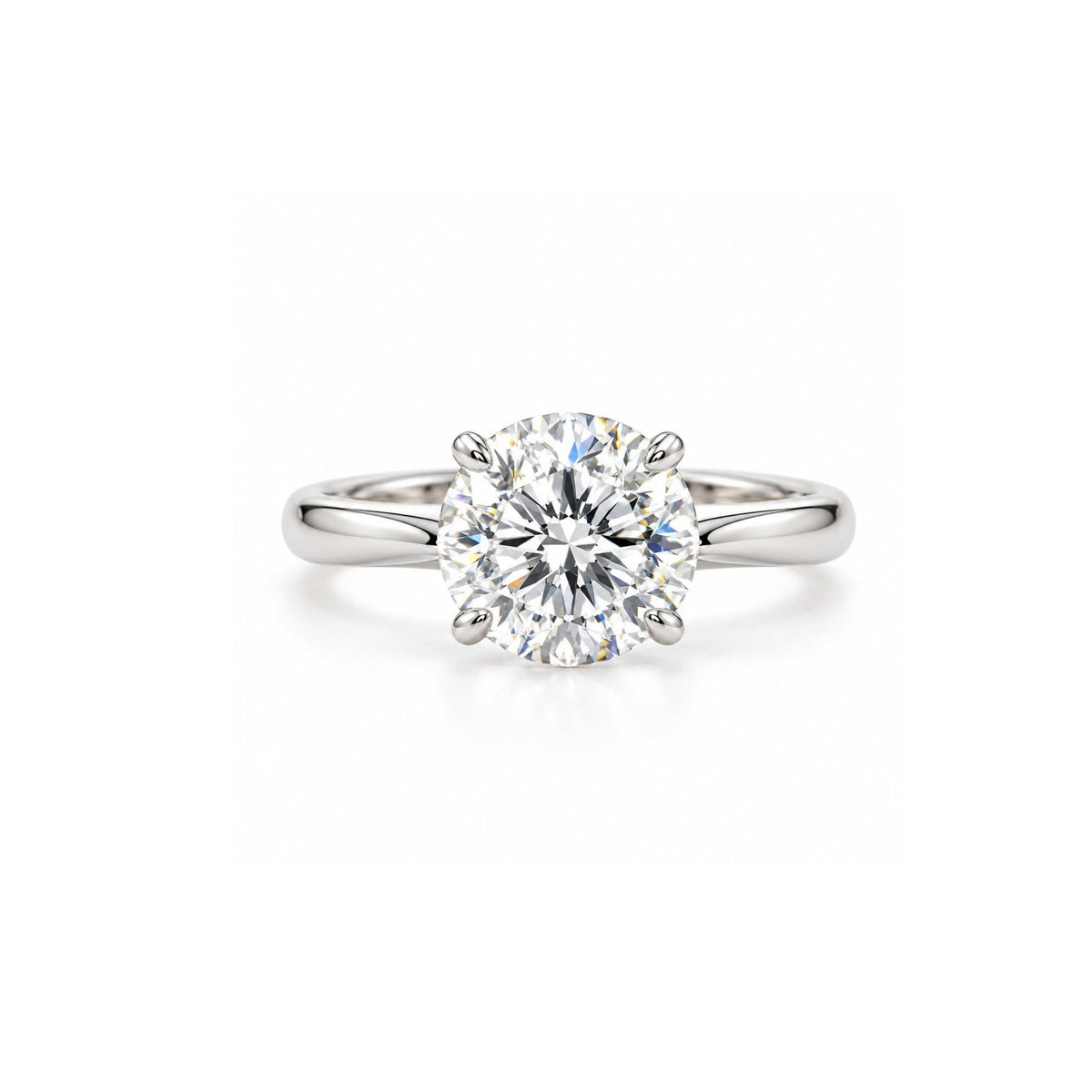 Classic Round Solitaire Ring - ETERNAL JEWEL