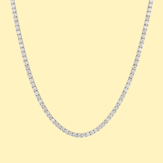 Classic Tennis Necklace ( 10 Carats) - ETERNAL JEWEL