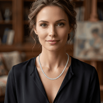 Classic Tennis Necklace (13 Carats) - ETERNAL JEWEL