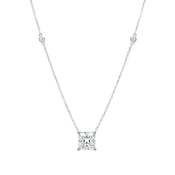 Cushion Cut Diamond Necklace - ETERNAL JEWEL