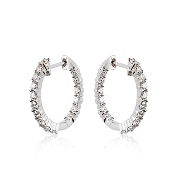 Dazzling Loop Diamond Earrings - ETERNAL JEWEL