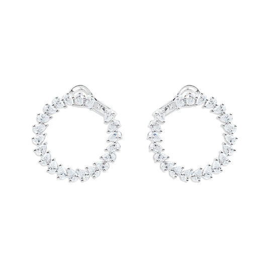 Diamond Earrings: Pear - Shaped Loops - ETERNAL JEWEL