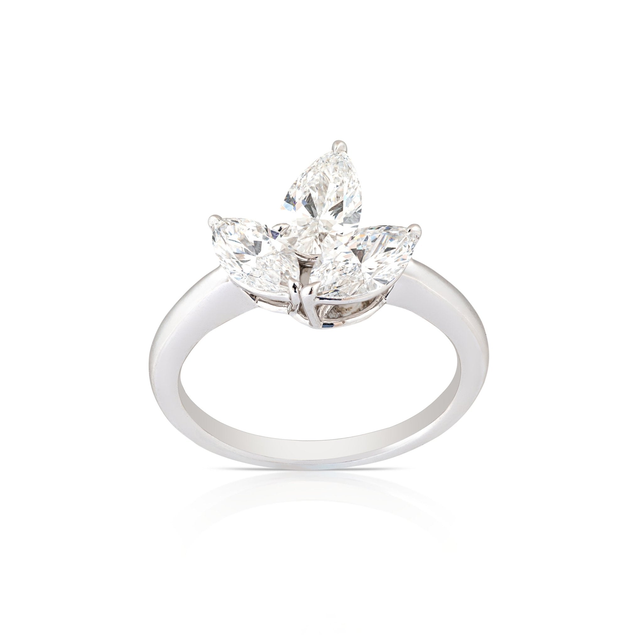 Diamond Ring: 2 Marquise, 1 Pear - ETERNAL JEWEL