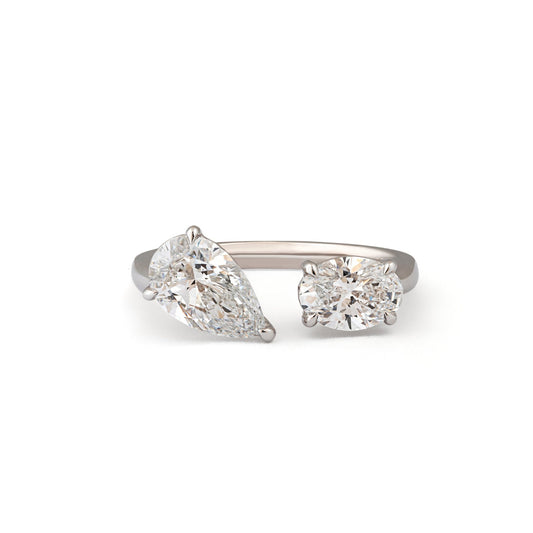 Diamond Ring: Open Design Brilliance - ETERNAL JEWEL