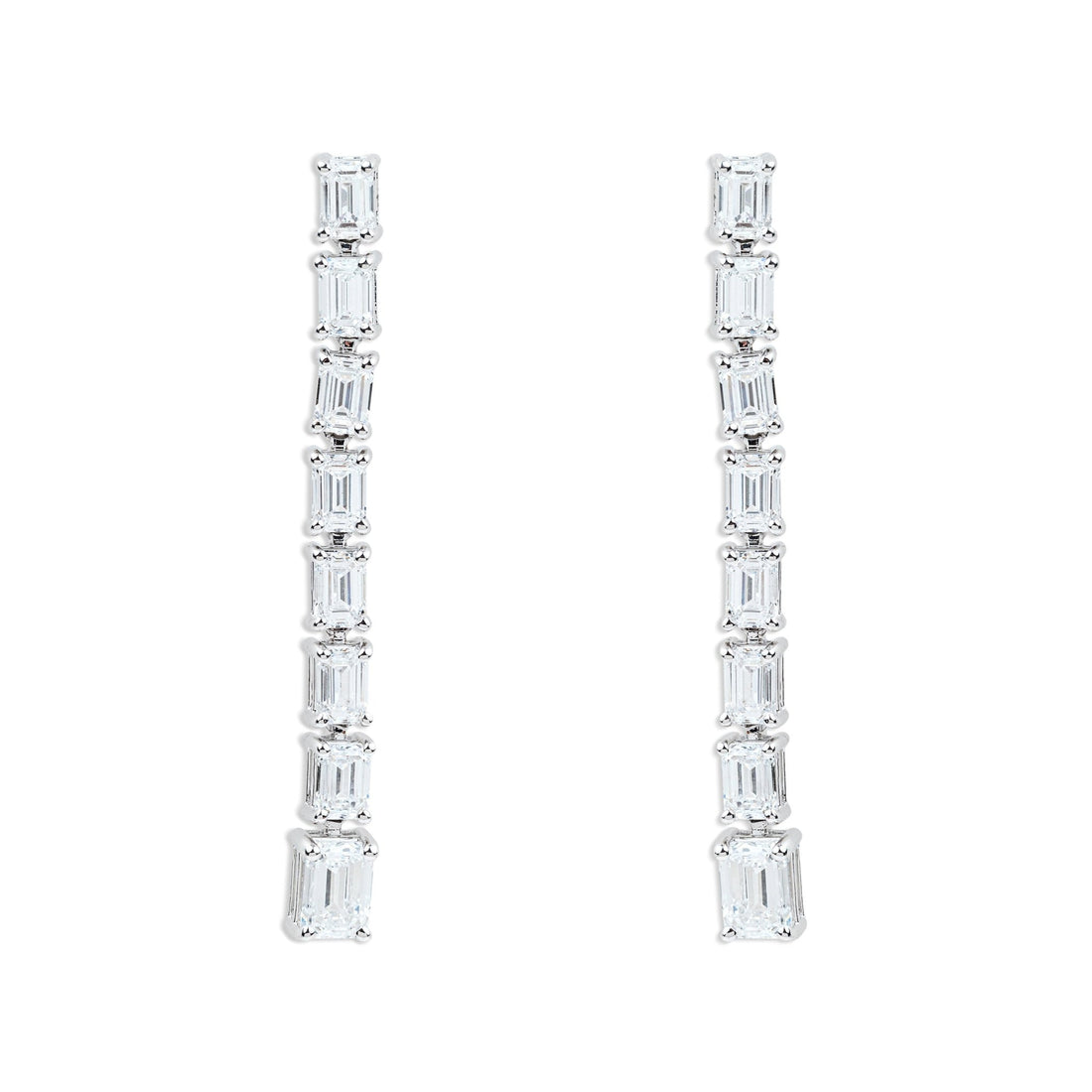 Elegant Long Diamond Earrings - ETERNAL JEWEL