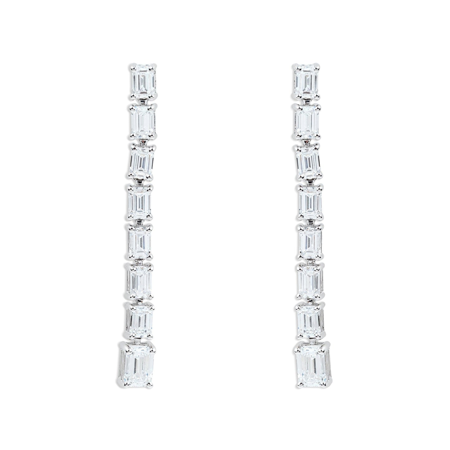 Elegant Long Diamond Earrings - ETERNAL JEWEL