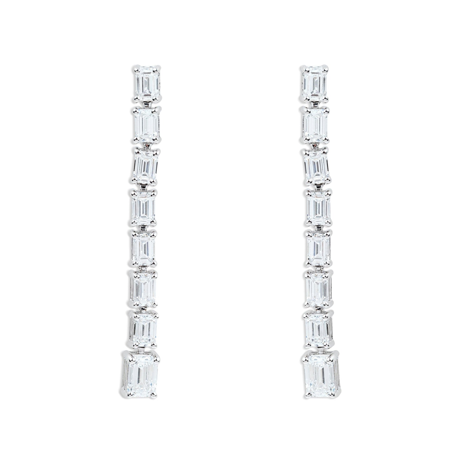 Elegant Long Diamond Earrings - ETERNAL JEWEL