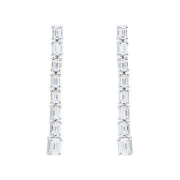 Elegant Long Diamond Earrings - ETERNAL JEWEL