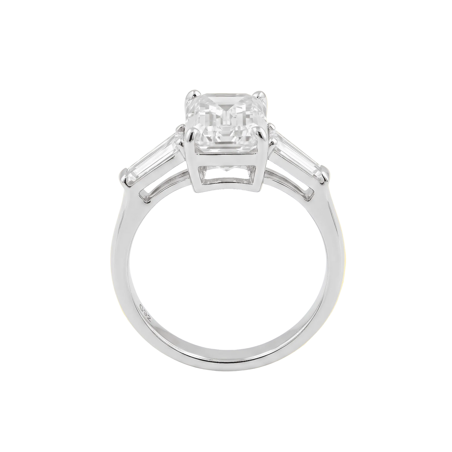 Emerald Cut with Tapered Baguette Side Stones - ETERNAL JEWEL