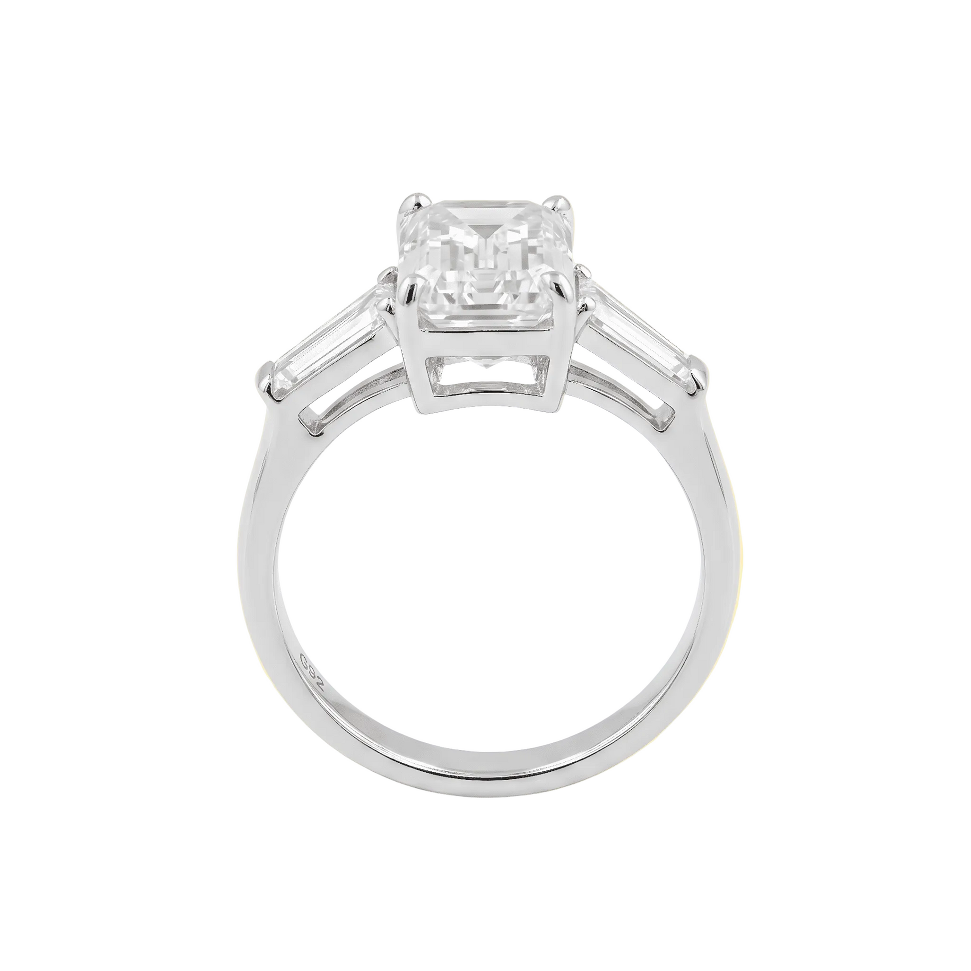 Emerald Cut with Tapered Baguette Side Stones - ETERNAL JEWEL