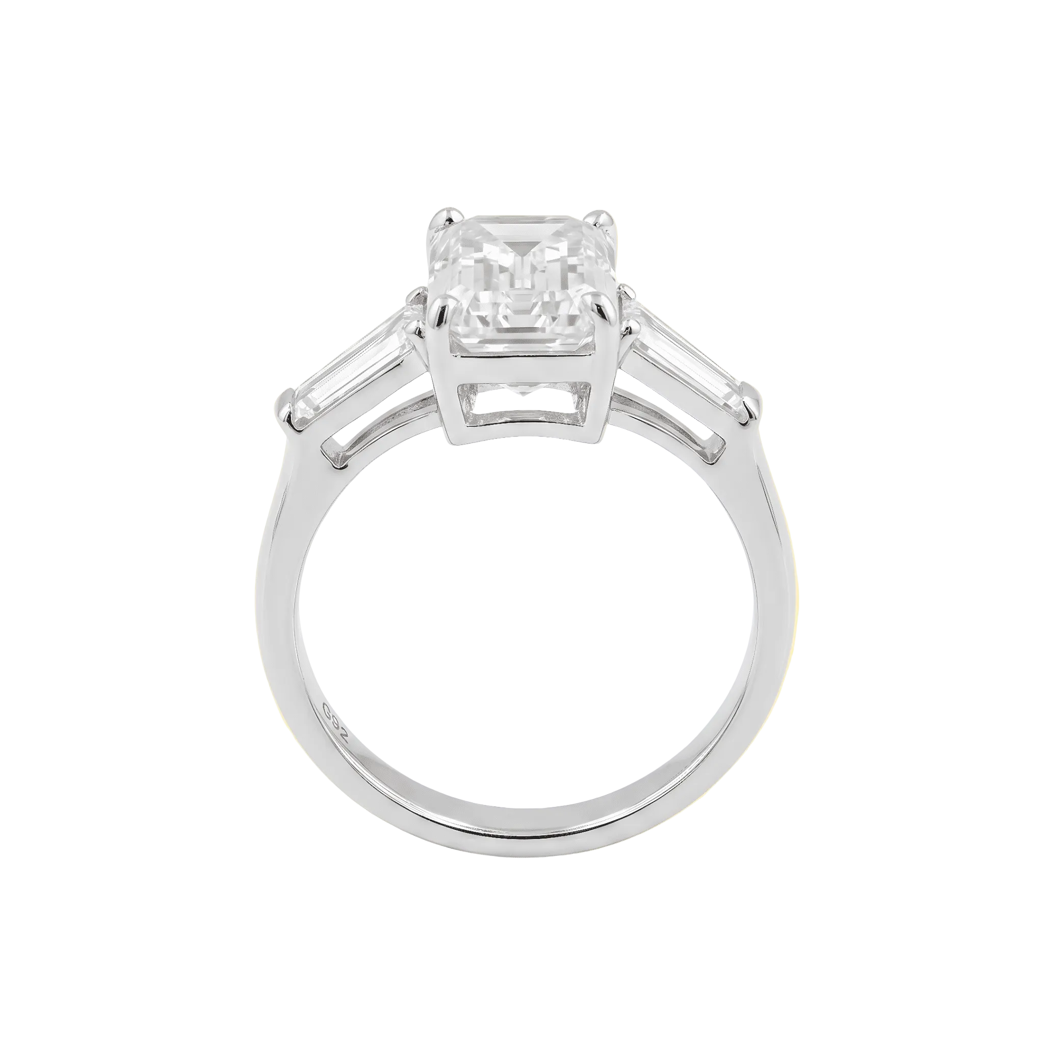 Emerald Cut with Tapered Baguette Side Stones - ETERNAL JEWEL