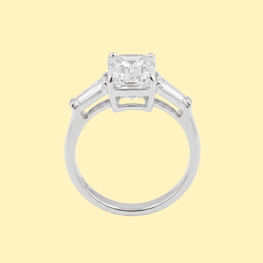Emerald Cut with Tapered Baguette Side Stones - ETERNAL JEWEL