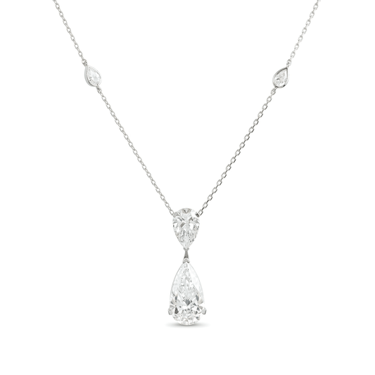 Everyday Classic Pear Diamond Necklace - ETERNAL JEWEL