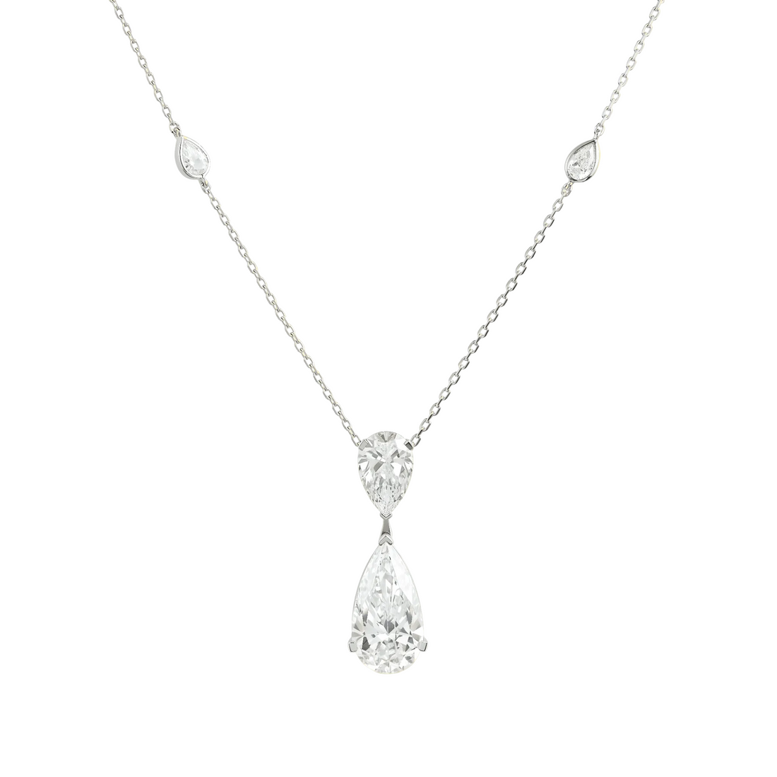 Everyday Classic Pear Diamond Necklace - ETERNAL JEWEL