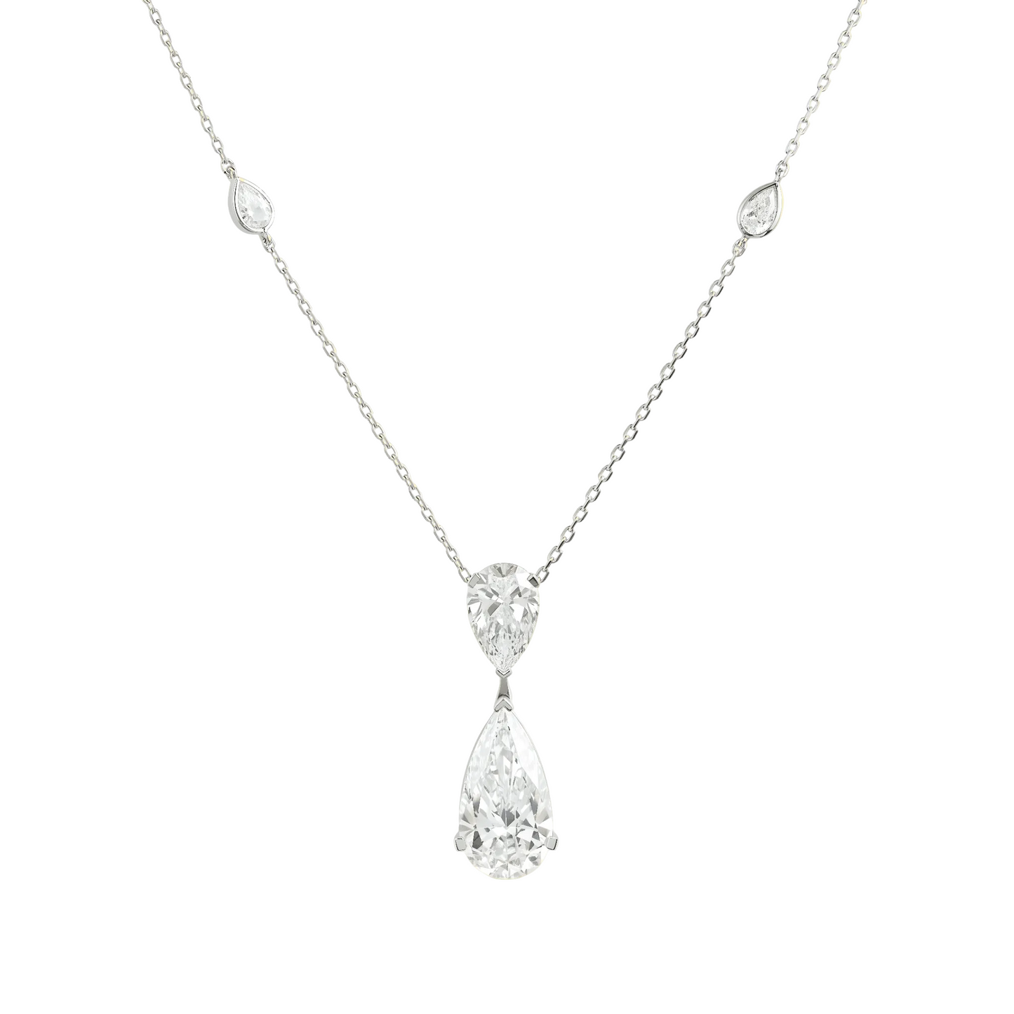 Everyday Classic Pear Diamond Necklace - ETERNAL JEWEL