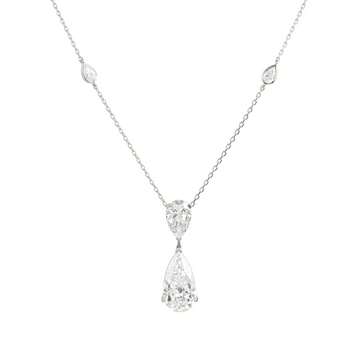 Everyday Classic Pear Diamond Necklace - ETERNAL JEWEL