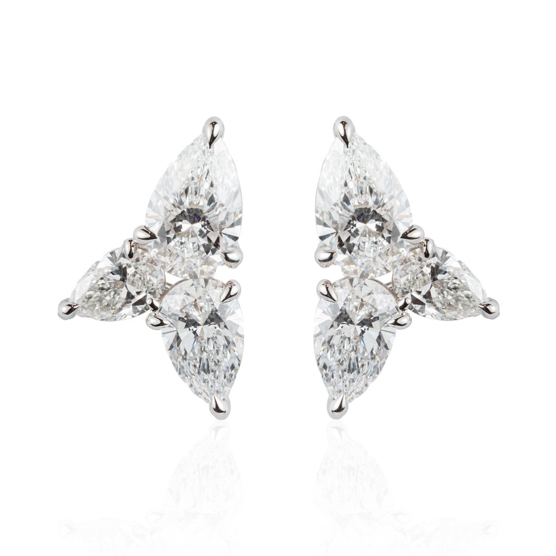 Exquisite Pear-Shaped Diamond Earrings: A Timeless Statement of Elegance - ETERNAL JEWEL