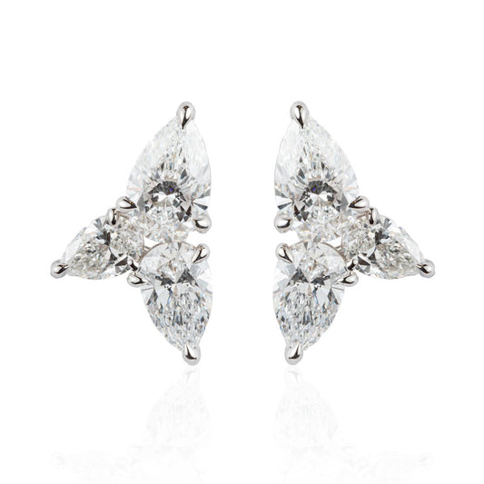 Exquisite Pear-Shaped Diamond Earrings: A Timeless Statement of Elegance - ETERNAL JEWEL