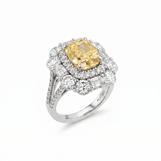 Fancy Yellow Diamond Ring - ETERNAL JEWEL