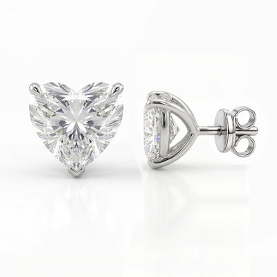 Heart Cut Diamond Studs- NEW - ETERNAL JEWEL