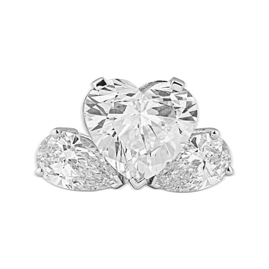 Heart & Pear Shape Diamond Ring - ETERNAL JEWEL