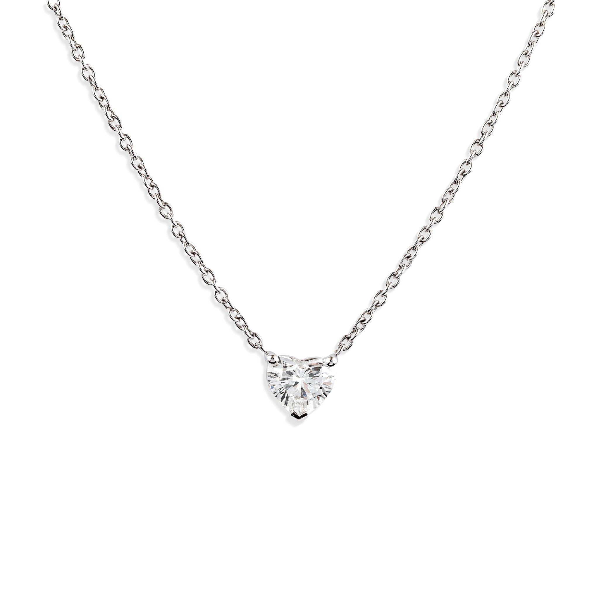 Heart shape Diamond Necklace - ETERNAL JEWEL