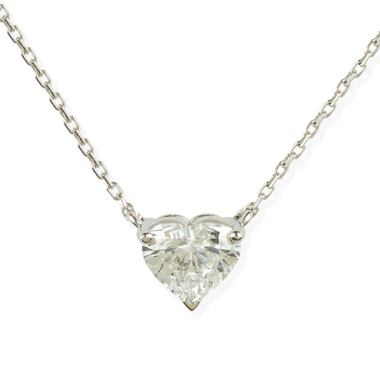 Heart Shape Gold & Diamond Necklace - ETERNAL JEWEL