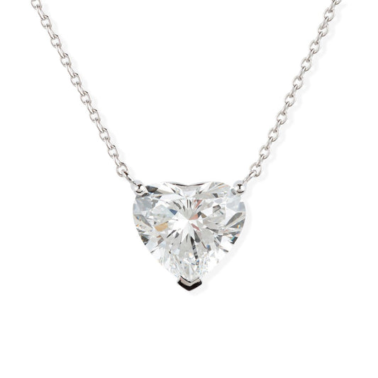 Heart Shape Gold & Diamond Necklace - ETERNAL JEWEL