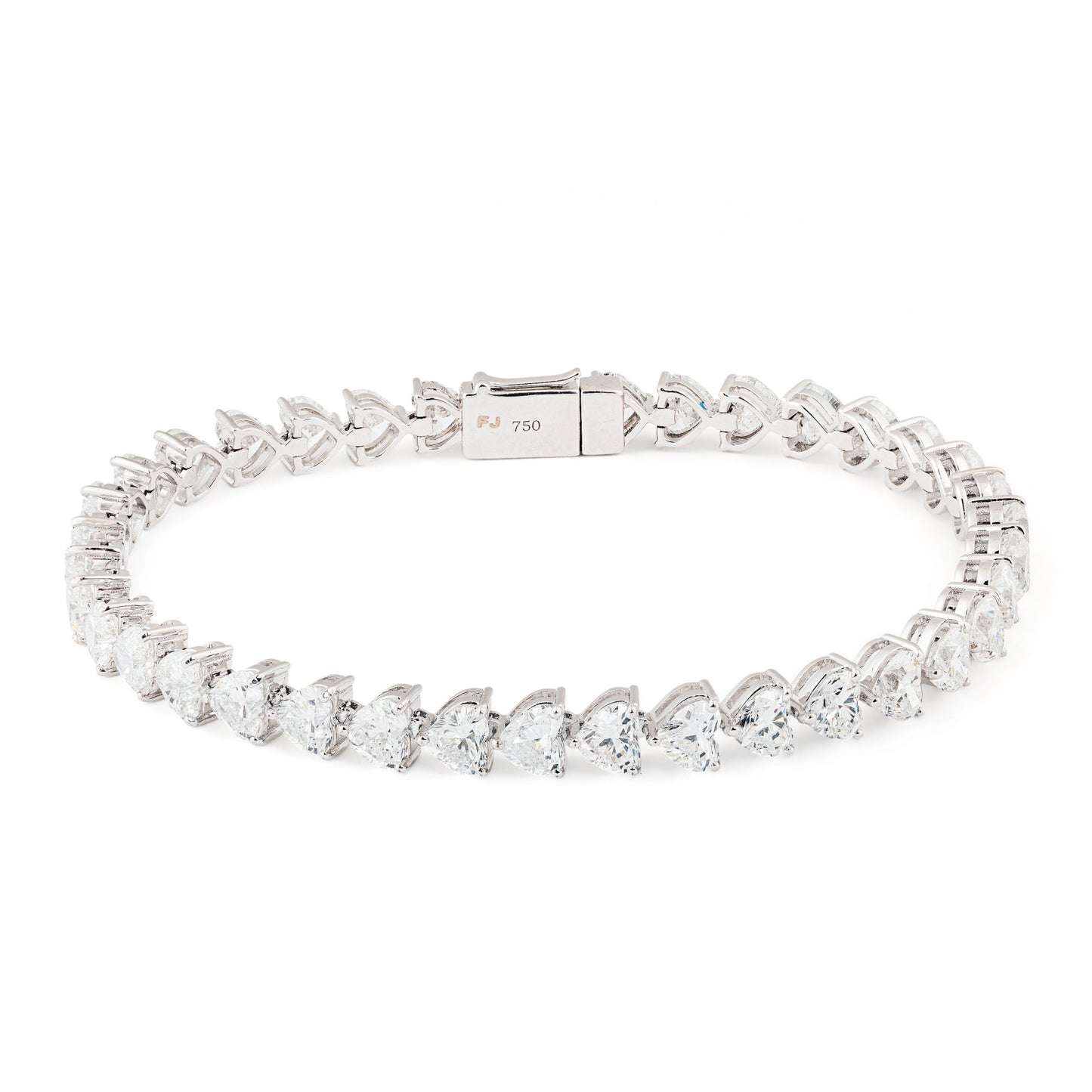 Heart - Shaped Diamond Bracelet - ETERNAL JEWEL