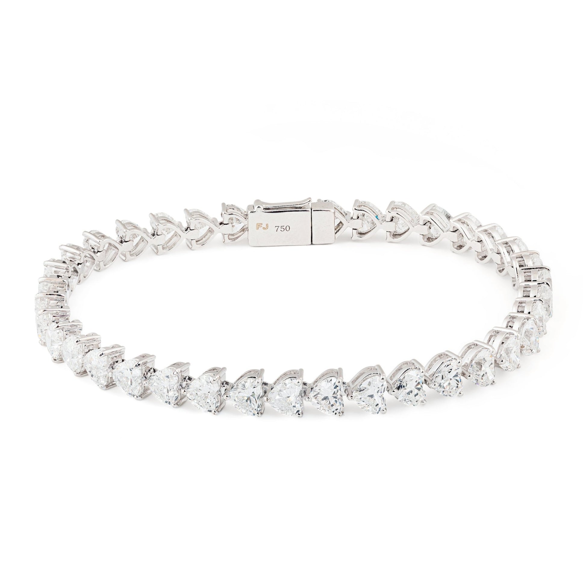 Heart - Shaped Diamond Bracelet - ETERNAL JEWEL
