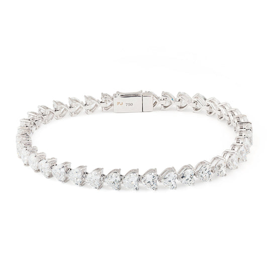 Heart - Shaped Diamond Bracelet - ETERNAL JEWEL
