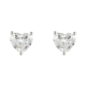 Heart Shaped Diamond Earrings - ETERNAL JEWEL